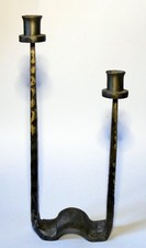 Chandelier brutaliste en fer