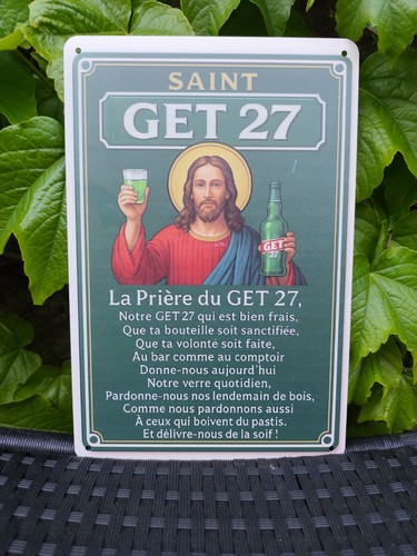 Plaque métal prière - plaque,