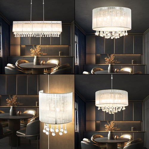 Lampe plafond murale - lampe, chrom