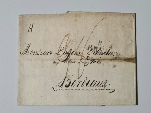 Ancienne lettre courrier 1er