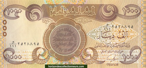 Billet 1000 dinars irak - billet, 2013