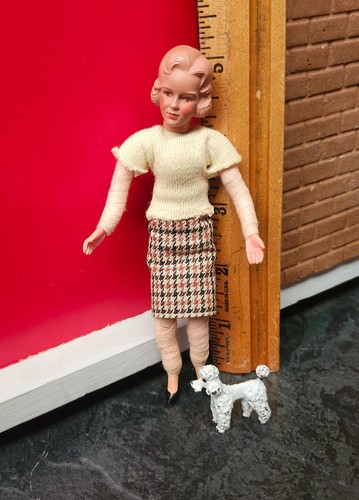Vintage Caco Lady Doll Metal