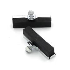 Paire patin frein à tringle vélo ancien  rod brake pad old pull shoes Vintage