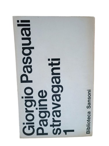 Pagine stravaganti volume - pagine, 1