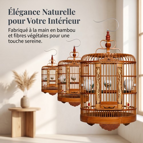 Maison pour oiseaux - oiseaux, bambou