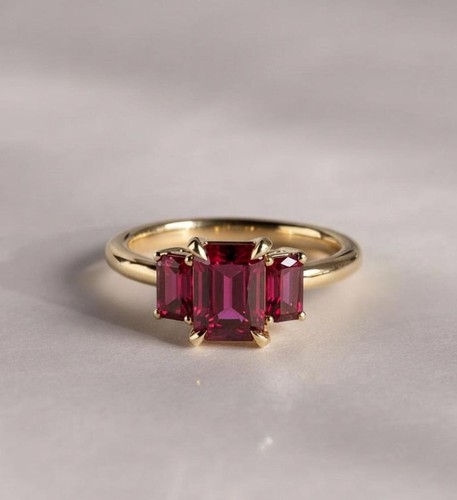 Bague solitaire diamant - solitaire, rubis