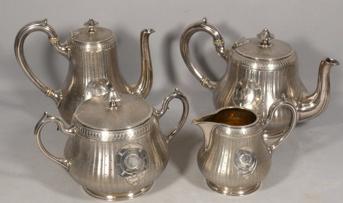 Christofle guilloché service - christofle,