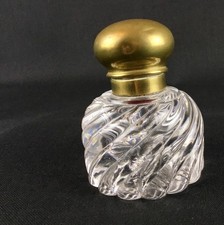 Encrier ancien en cristal de