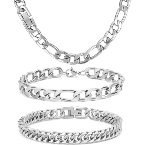Chaines figaro homme acier - homme,