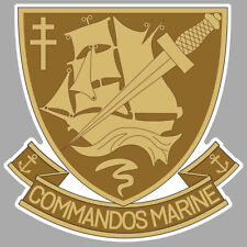 STICKER COMMANDOS MARINE FRANCAISE BLASON ARMEE PONCHARDIER KIEFFER CB112