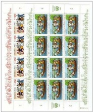 ONU (Genève):  n°158/159 ** en feuilles de 12  (cote 28,20€)