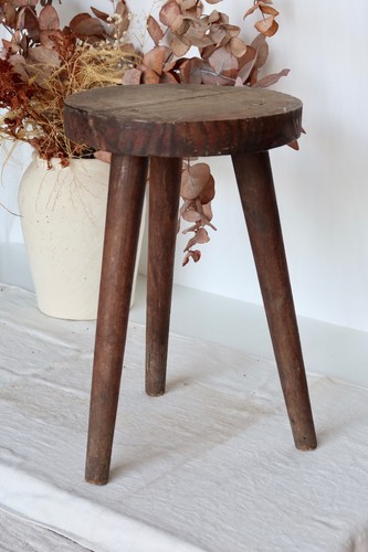 Tabouret vintage tripode - , en