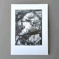 Piranèse Planche N° 1 Prisons Imaginaires Club Français du Livre 1970 44 x 32 cm
