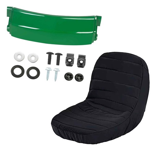 Black mower seat cover - seat,