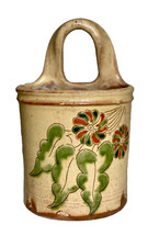 PORTE-CUILLER Terre Vernissée Fleurs Poterie (Savoie Dauphiné ou Provence)