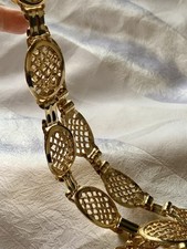 Ceinture Bijoux Gucci « Nid D’abeilles » Années 80 - Excellent état