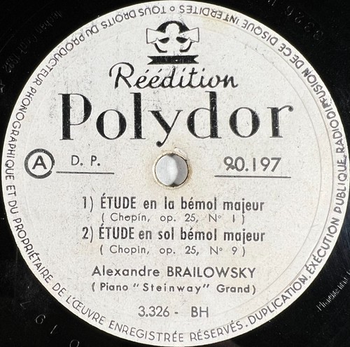 Alexandre brailowsky étude - brailowsky,