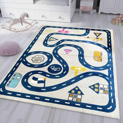 Tapis enfant route voiture - route,