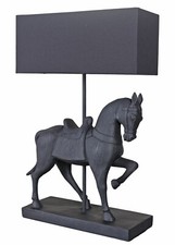 Lampe De Table HORSE HOUSE Figurine De Cheval Lampe Style Anglais Abat-Jour E27