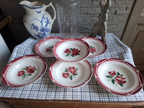 Assiettes creuses digoin - 6,