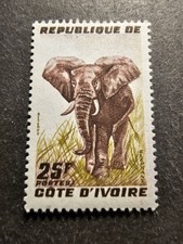 TIMBRE COTE D'IVOIRE FAUNE