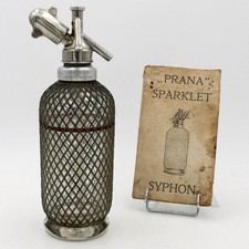 Siphon à eau de Seltz « Syphon Prana Sparklet », Espagne, avec mode d'emploi XXe