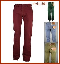 Levi's 501 Jeans Levis Homme Pantalon w30 w31 w32 w33 Coupe Regular Jambe Droite