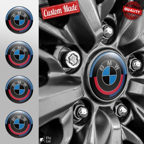 Bmw decals 4pcs set - decals, wheel