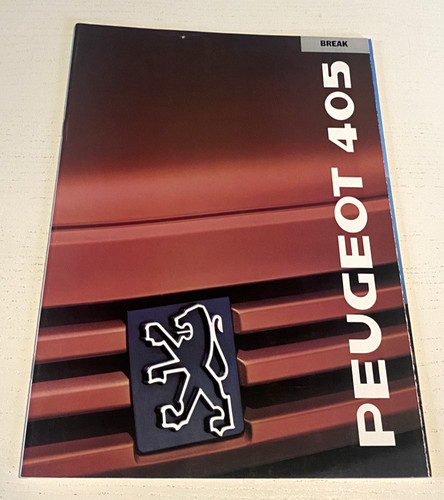Brochure vente peugeot 405 - ,