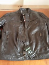Blouson de cuir Marron Guess