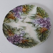 Assiette Barbotine Raisin