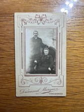 CDV Circa Photo Femme Homme DUMESNIL MARGUIN Vincennes Albumen