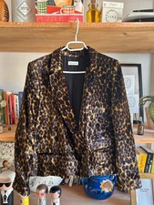 Blazer léopard en soie Masscob taille S en parfait état