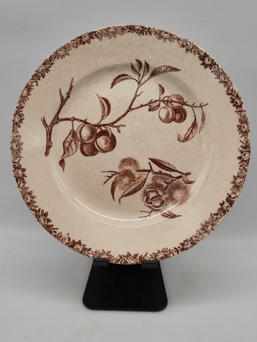 Assiette ancienne faïence hbc - faïence,