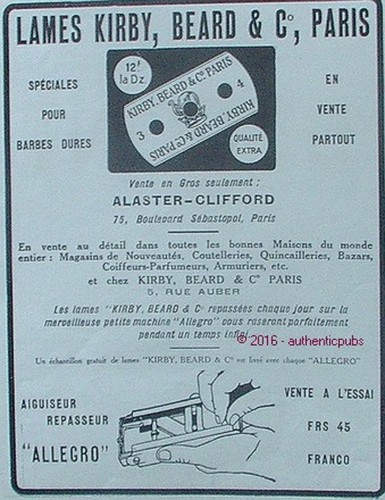 Publicite allegro lame rasage - publicite,