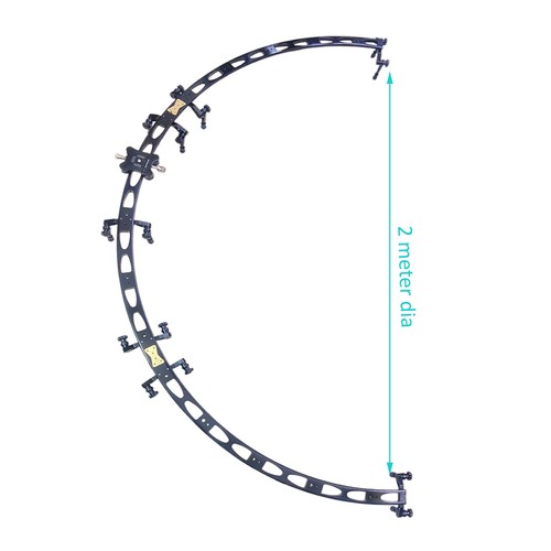 Half circle camera track - half,