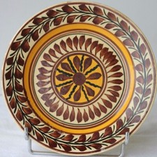 ASSIETTE ANCIENNE - FAIENCE DE QUIMPER - HENRIOT QUIMPER - D. 20,5 cm