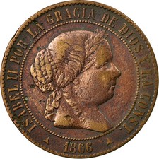 Monnaie, Espagne, Isabel II, 5
