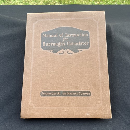 Burroughs manual - burroughs, of