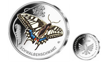 5€ Euros Commémorative Allemagne 2023 Insectes 3/9 Papillon Schwalbenschwanz