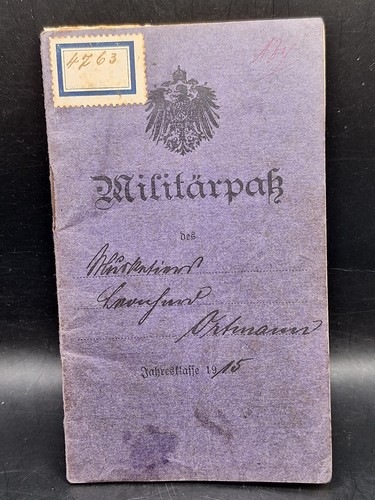 Passeport militaire 1915 croix - militaire,