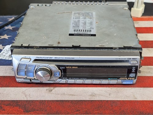 Alpine cda 9807 mp3 wma - alpine, cd