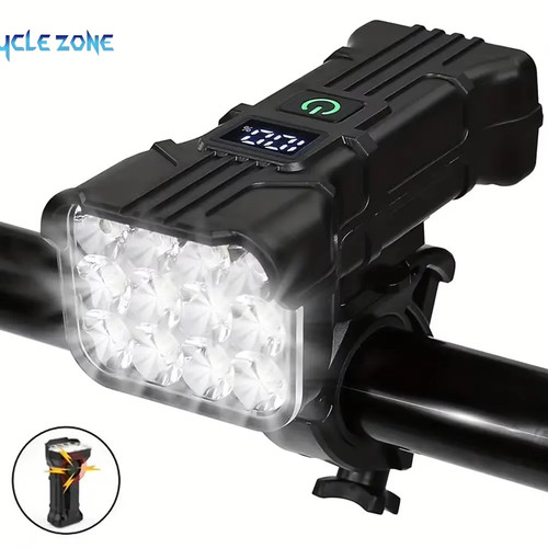 Led rechargeable bike front - led,