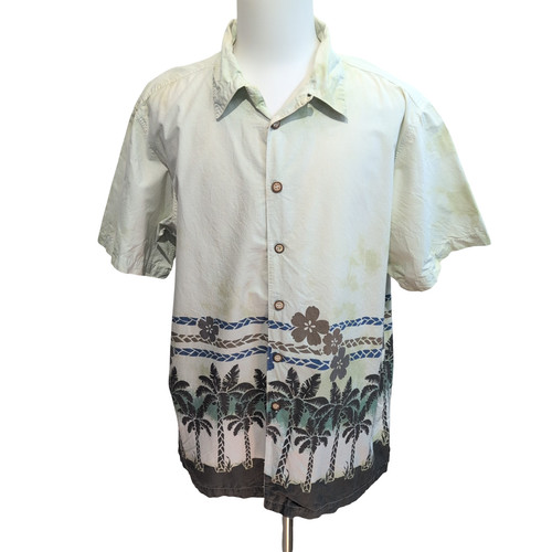 Chemise hawaïenne vert pâle - chemise,