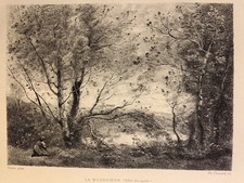 Camille Corot gravure eau