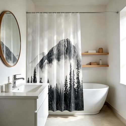 Rideau douche motifs de - de,