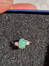 Bague pierre Opale Vert 