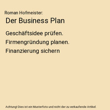 Der Business Plan