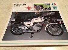 Carte moto Motobécane 500 injection 1974 prototype collection Atlas France