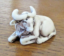 Statuette NETSUKE Figurine japonaise signe zodiaque Art Asiatique JACQUET